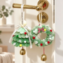 CouldNook Christmas Bell Ornament Kit - Tree and Wreath Design Choices