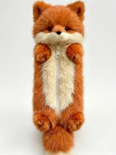 Fox Plush Pencil Case Pouch