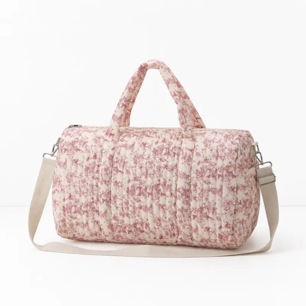 CouldNook Floral Diaper Travel Bag - Shoulder Strap and Pouch