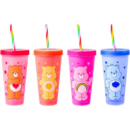 Care Bears 4 Pack Plastic Color Changing Tumblers 24 oz