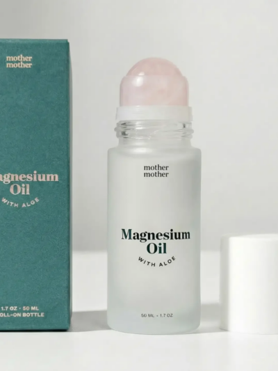 Magnesium Oil + Aloe, Rose Quartz Roller